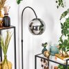Koyoto Lámpara de pie Cromo, Negro, 1 luz