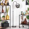 Koyoto Lámpara de pie Cromo, Negro, 1 luz