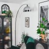 Baloca Lámpara de pie Cromo, Negro, 1 luz