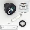 Boza Plafones Cromo, Ahumado, 1 luz