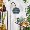 Koyoto Lámpara de pie Cromo, Negro, 1 luz