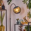 Koyoto Lámpara de pie Cromo, Negro, 1 luz