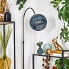 Koyoto Lámpara de pie Cromo, Negro, 1 luz