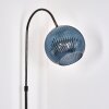 Koyoto Lámpara de pie Cromo, Negro, 1 luz