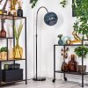 Koyoto Lámpara de pie Cromo, Negro, 1 luz
