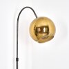 Koyoto Lámpara de pie Cromo, Negro, 1 luz