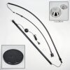 Baloca Lámpara de pie, Lámparas de pie tipo arco Negro, 1 luz