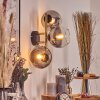 Koyoto Luminarias esféricas, Apliques dorado, Negro, 3 luces