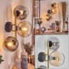 Gastor Luminarias esféricas, Apliques dorado, Negro, 3 luces