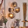Koyoto Luminarias esféricas, Apliques dorado, Negro, 3 luces