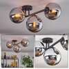 Gastor Plafones, Luminarias esféricas Cromo, Ahumado, 3 luces
