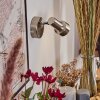 Edain Apliques, Spot de pared LED Cromo, Níquel-mate, 1 luz