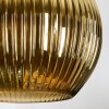 Koyoto Lámparas suspendidas, Luminarias esféricas, Lámpara colgante de clúster 35 cm Azul, dorado, Verde, Color cobre, 4 luces