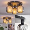 Fanhaes Plafones Cromo, Ahumado, 3 luces