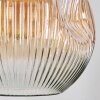 Ripoll Lámparas suspendidas, Luminarias esféricas, Lámpara colgante de clúster Colores ámbar, Transparente, Ahumado, 5 luces