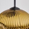 Ripoll Lámparas suspendidas, Luminarias esféricas, Lámpara colgante de clúster Cromo, dorado, Transparente, Color cobre, Ahumado, 5 luces