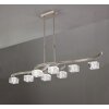 Mantra Cuadrax Lámpara suspendida Níquel-mate, 8 luces