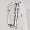 Acerra Aplique Plata, 1 luz