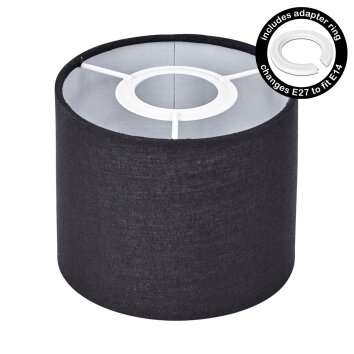 Pantalla de tela  Bassagoda Pieza de repuesto, Pantalla de lámpara Negro, Blanca