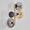 Gastor Luminarias esféricas, Apliques dorado, Negro, 3 luces