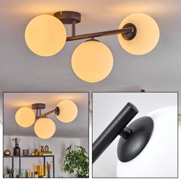 Gastor Plafones, Luminarias esféricas Blanca, 3 luces