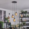 Fanhaes Lámparas suspendidas, Lámparas colgantes, Lámpara colgante de clúster Cromo, Ahumado, 3 luces