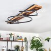 Pompu Plafones LED Madera oscura, Negro, 1 luz