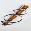 Pompu Plafones LED Madera oscura, Negro, 1 luz