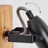 Hagan Apliques, Spot de pared Cromo, Crudo, Negro, 1 luz