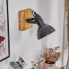 Hagan Apliques, Spot de pared Cromo, Crudo, Negro, 1 luz