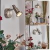 Firan Apliques, Spot de pared LED Cromo, Níquel-mate, 1 luz
