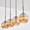 Koyoto Lámparas suspendidas, Luminarias esféricas, Lámparas colgantes Colores ámbar, 4 luces