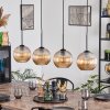 Koyoto Lámparas suspendidas, Luminarias esféricas, Lámparas colgantes Colores ámbar, 4 luces