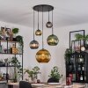 Koyoto Lámparas suspendidas, Luminarias esféricas, Lámpara colgante de clúster Azul, dorado, Verde, 5 luces