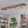 Pompu Plafones LED Madera oscura, Negro, 1 luz