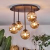 Chehalis Plafones, Luminarias esféricas Colores ámbar, 5 luces