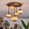 Chehalis Plafones, Luminarias esféricas Colores ámbar, 5 luces