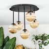 Chehalis Plafones, Luminarias esféricas Colores ámbar, 5 luces