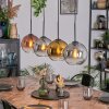 Koyoto Lámparas suspendidas, Luminarias esféricas, Lámparas colgantes dorado, Transparente, Color cobre, Ahumado, 4 luces