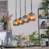 Koyoto Lámparas suspendidas, Luminarias esféricas, Lámparas colgantes Azul, Verde, Color cobre, 4 luces