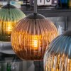 Koyoto Lámparas suspendidas, Luminarias esféricas, Lámparas colgantes Azul, Verde, Color cobre, 4 luces