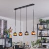 Koyoto Lámparas suspendidas, Luminarias esféricas, Lámparas colgantes Azul, Verde, Color cobre, 4 luces