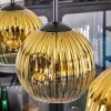 Ripoll Lámparas suspendidas, Luminarias esféricas, Lámparas colgantes dorado, Transparente, 4 luces
