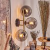 Gastor Luminarias esféricas, Apliques 42 cm dorado, Negro, 3 luces
