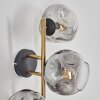Ripoll Luminarias esféricas, Apliques dorado, Negro, 3 luces