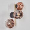 Ripoll Luminarias esféricas, Apliques dorado, Negro, 3 luces