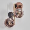 Koyoto Luminarias esféricas, Apliques dorado, Negro, 3 luces