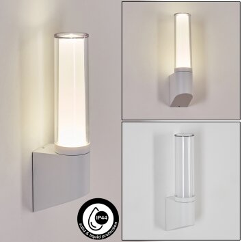 Isara Aplique de exterior, Apliques LED Blanca, 1 luz