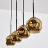 Ripoll Lámparas suspendidas, Luminarias esféricas, Lámparas colgantes dorado, 4 luces