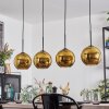 Koyoto Lámparas suspendidas, Luminarias esféricas, Lámparas colgantes dorado, 4 luces